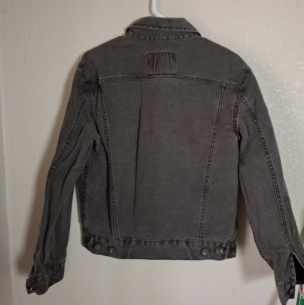 Arizona Jean Company Taupe Denim Jacket Mens Sz Medium Black - Picture 4 of 4